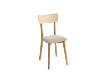 Cadeira de Madeira Saragoça 40x87x45cm Domus Fumaça FANMUEBLES