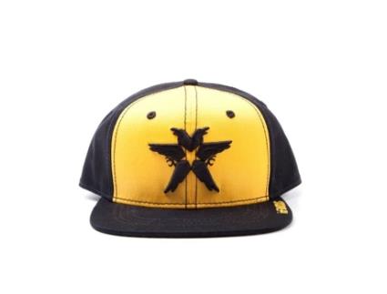 Boné BIOWORLD MERCHANDISING Logotipo Amarelo Infamous Second Sonsnap Preto