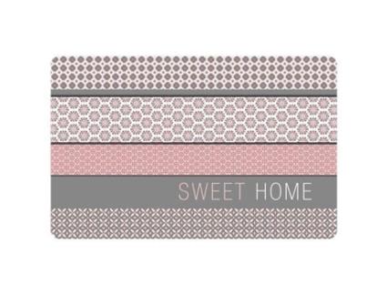 Individual de Mesa Cdaffaires 28 5 X 44 Cm Polipropileno Opaco Damara Rosa DECORLINE