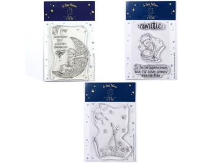 Carimbos LOVE IN THE MOON O Pequeno Princípe e a Lua + Raposa + Paisagem