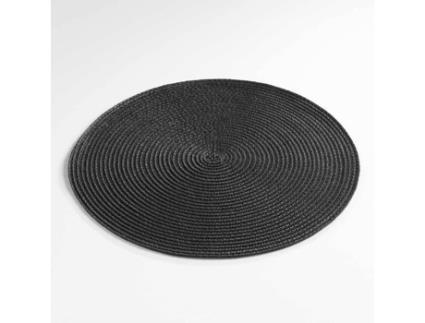 Individual de Mesa Cdaffaires 0 35 Cm Polipropileno Zebulon Preto DECORLINE