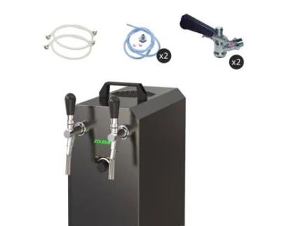 Conjunto Completo Maquina de Cerveja Stream 50K Caso Bomba de Ar 2 Linhas Secar Refrigerador Até 55 Litros / H Keg:Type S Keg 2:Keykeg ICH-ZAPFE