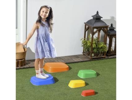 Jogo de Equilíbrio para Crianças Pp e Tpe Cor Multicor 36X27 5X31 Cm ZONEKIZ