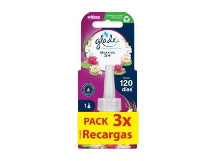 Ambientador Eléctrico Recarga Glade Relaxing Zen 3x20ml