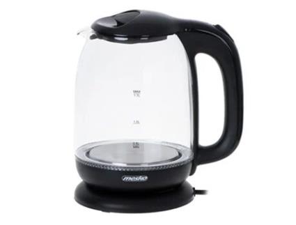Chaleira de Vidro MESKO Ms1302B 1 7L Preto
