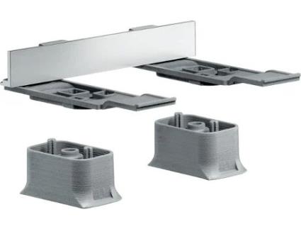 Conjunto de adaptadores HANSGROHE AXOR Universal Accessories, Cor: Latão Cepilhado