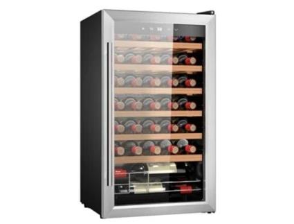 Cave de Vinho de 34 Garrafas de Capacidade com Sistema Compressor de Arrefecimento Que Garante Um Alto Desempenho Temperatura Regulável e Lu CECOTEC