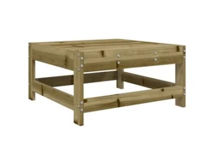 Apoio de Pés para Jardim Vida Xl Madeira de Pinho Impregnada VIDAXL