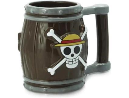 Caneca 3D One Piece Barril Caveira Luffy ABYSTYLE ABYSTYLE