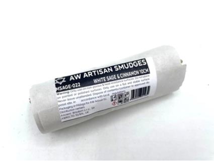 Defumador de Sálvia Sálvia Branca e Canela 10Cm