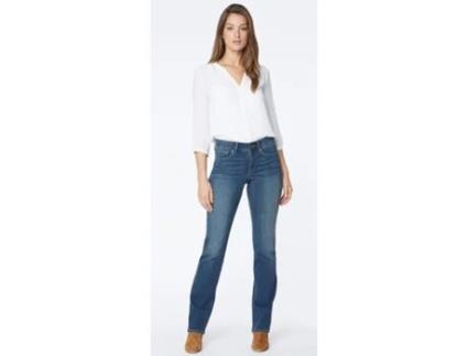 Marilyn Straight Jeans Mediumblauw Sure Stretch Denim Tall Balance NYDJ 36