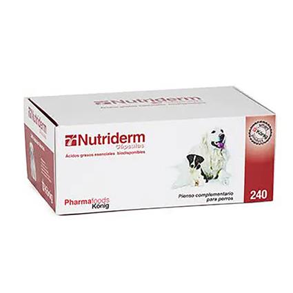 Konig Nutriderm Dog Supplement 250 Units Transparente