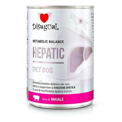 Disugual Diet Hepatic Pig 400g Dog Snack 6 Units