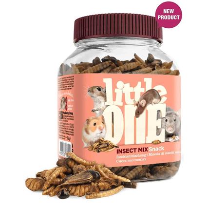 Mealberry Littleone Snack Mix Insects 75g Snack For Rodents 6 Units