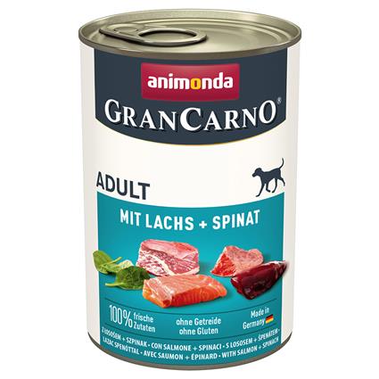 Comida húmida Animonda Grancarno Adult Salmão Espinafres 400 g