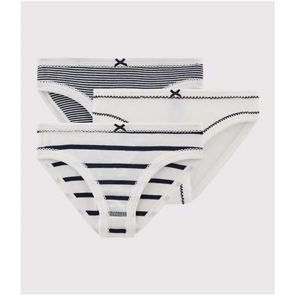 Petit Bateau Lote de 3 cuecas, em algodão