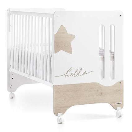 Cama Trama Série Hello Star Branco Mate/Roble Castello
