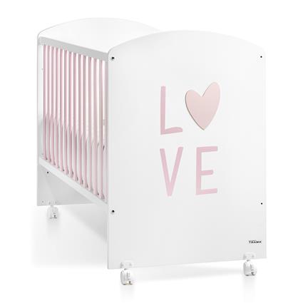 Cama Trama Série Love Branco Mate/Soft Pink