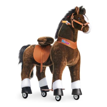 PonyCycle Cavalo Cavalgável Castanho Chocolate 3-5 anos