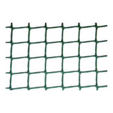 MALHA PLAST QUADRADA 10X10MM VERDE 1X5M