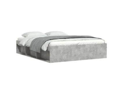 Estrutura de cama VIDA XL cinza cimento