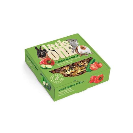 Mealberry Littleone Treat Toy Pizza Vegetales 55g Snack For Rodents 6 Units Verde