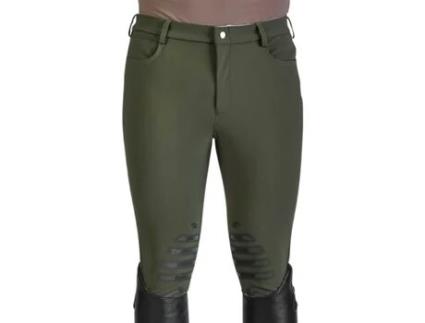 Calças de Homem para Equitação SARM HIPPIQUE Punho Tiziano Verde (50)