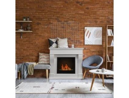 Bioetanol bio-lareira  lareira WASHINGTON Branco W111 x D43 x H99