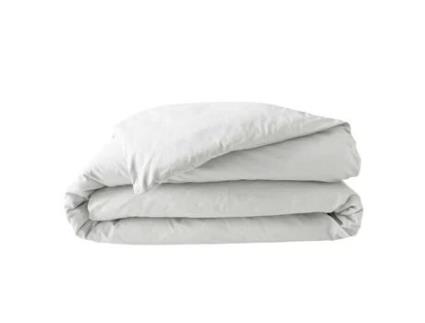 Capa de Edredão para 2 Pessoas 240 X 220 Cm Algodão Percal 78 Fios Branco DOUCEUR D'INTERIEUR