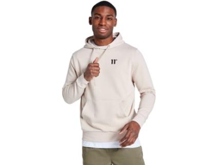 Sweatshirt de Homem 11 DEGREES Capuz Núcleo Sintetico Bege (XL)