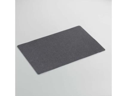 Individual de Mesa Cdaffaires 28 5 X 44 Cm Pvc Liso Glitter Midnight Antracite DECORLINE