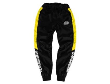 Calças de Homem CLAN Boca Pretas Representam Sintetico Preto (XL)