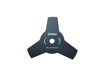 Disco para Roçadeira 3 Dentes Ø 255 Mm Furo Ø25,4Mm Aço Carbono SAMURAI