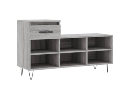 Sapateira VIDA XL derivados de madeira cinzento sonoma (102 x 36 x 60 cm)