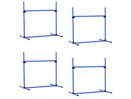 Obstáculos de Salto para Cães Pe Pvc e Abs Cor Azul 99X65X94 Cm PAWHUT