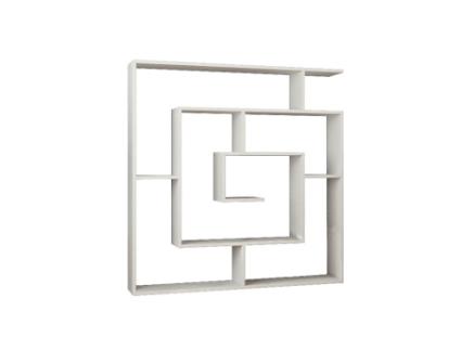 Estante Giusi In Placa de Aglomerado de Melamina Branco 125X22X129 Cm EPIKASA