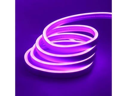 Tira Led NEON NEON Efeito Flexível e Impermeável Roxo