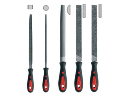 Conjunto de 5 Arquivos Plano Quadrado Meia -Rodada Redonda L. 200Mm CETAFORM