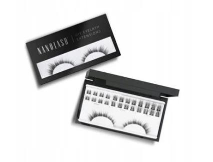 Pestanas Postiças em Clusters para Aplicação em Casa NANOLASH Divine 36 Peças