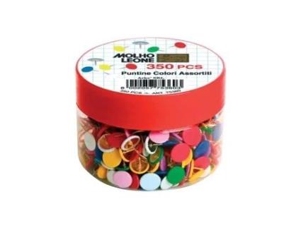 Molho Leone Thumbtacks Cores Sortidas Pacote de 350