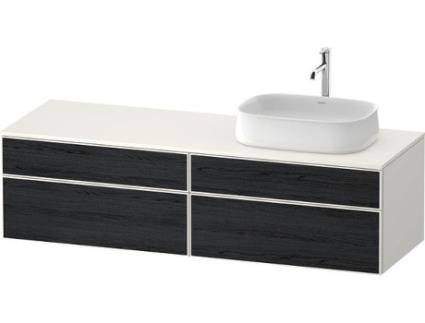 Unidade de Vaidade Da Consola DURAVIT Zencha 1600X550Mm 2 Extensões 2 Gavetas 1 Direito Recortado Ze4824