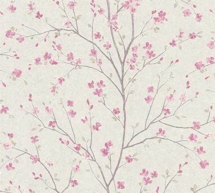 Papel de parede FLOR ROSA JAPÃO