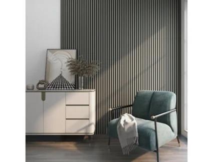 12x Conjunto de painéis de parede de Vanga acústico em MDF e feltro 120 x 60 x 2 cm (8,64 m²) CHINE CHINE OK OAK NEU.HOLZ