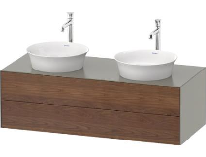 DURAVIT White Tulip móvel de casa de banho suspenso na parede Largura 1300 X Profundidade 550Mm com 2 Gavetas com Tecnologia \Tip-On\ Wt4988B