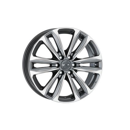 Jante de alumínio mak safari6 8x18 6x139.7 et30 frente metal de pistola polido