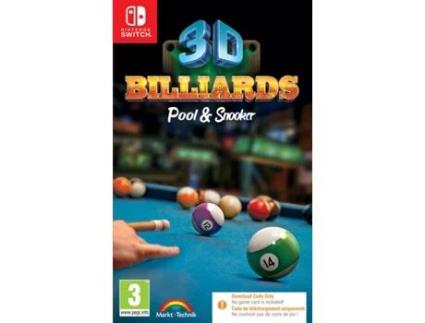 Pré-venda Jogo Nintendo Switch 3D Billiard Pool & Snooker (Código de Descarga na Caixa)