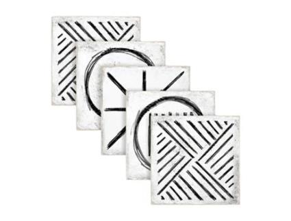 Azulejo Revestimento Cerâmico Decorativo Mate CERAGNI Inca Branco 15X15 Caixa com 44 Unidades 1 M2