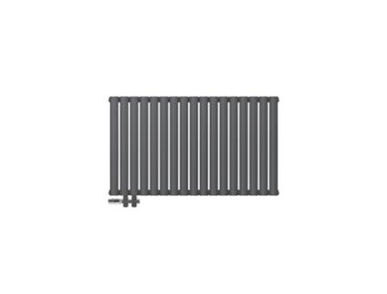 Painel Radiador De Dupla Camada 600X1020 Mm Antracite Com Conjunto De Ligação De Base ML-DESIGN