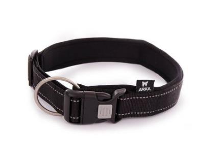 Coleira de cão ARKA HAOK Collection Né O ARKA HAOK Preto 55 a 60 X L. 2.5