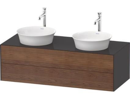 DURAVIT White Tulip móvel de casa de banho suspenso na parede Largura 1300 X Profundidade 550Mm com 2 Gavetas com Tecnologia \Tip-On\ Wt4988B